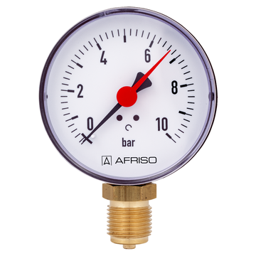 AFRISO Rohrfedermanometer RF 80 -1/0bar G1/2B radial Kl.2,5 VOR 15890 15900 15910 15920 15930 15940 15950 15960 15970