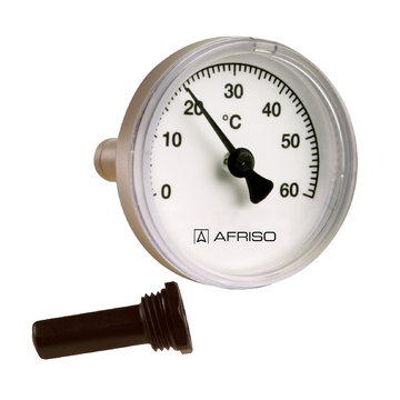 Afriso Bimetal thermometers BiTh K with plastic thermowell