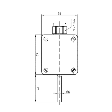 AFRISO Widerstandsthermometer WTh 21 -50/+90C 44mm BEF 78310