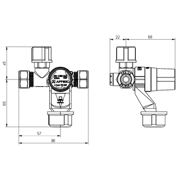 AFRISO Boilersicherheitsgruppe BFK 12/6 BEF 108680 108690