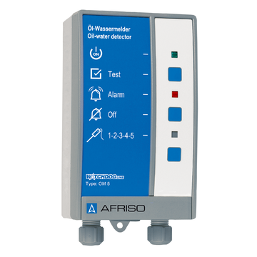 AFRISO Öl-Wassermelder OM5 AC 230V, fünfkanalig, ohne Sonden SAL 72870 72880 20030