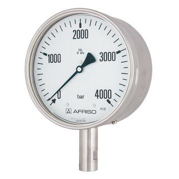 Afriso Bourdon tube pressure gauges for high pressure Type D4