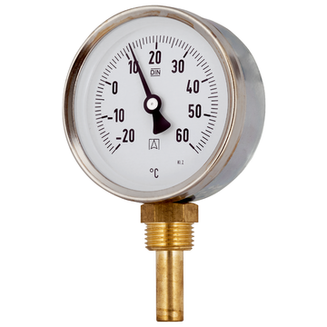 Bimetall-Anlegethermometer 0-60°C Gehäuse 63 mm