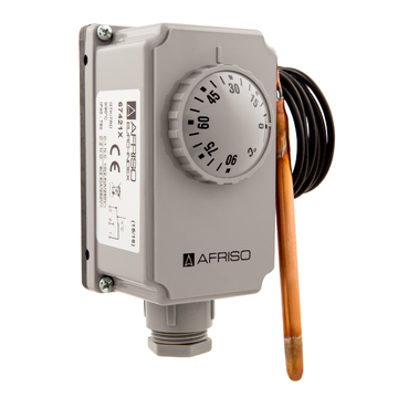 AFRISO Gehäusethermostat mit Kapillare GTK/7RD, 0/90C, Kapillarlänge 1000mm SAR 74200 74210