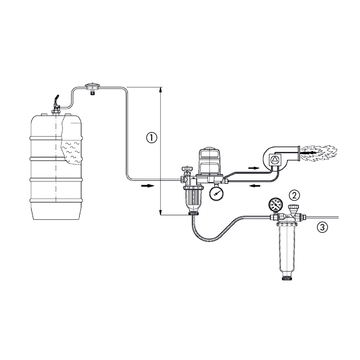 Afriso Diaphragm anti-siphon valve MAV