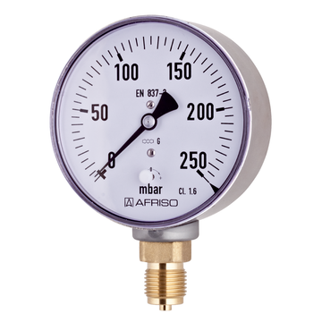 Afriso Standard capsule pressure gauges Type D3