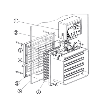 AFRISO Raumluftklappe Air-Control 3DD 105030