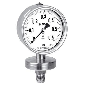 Afriso Stainless steel diaphragm pressure gauges Type D4