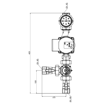 AFRISO Ladeeinheit RTA 60 DN 25