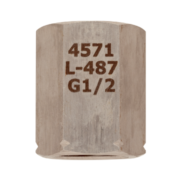 AFRISO Spannmuffe DIN 16283 G1/2 links x G1/2, Edelstahl 316Ti VOR 94550