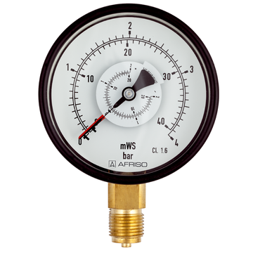 AFRISO Rohrfeder-Differenzdruckmanometer RF100Dif 0/0,6bar G1/2B radial Kl.1,6 D201 VOR 61420 61430 61440 61450 61460 61470 61480 61490 61500 61510 61520