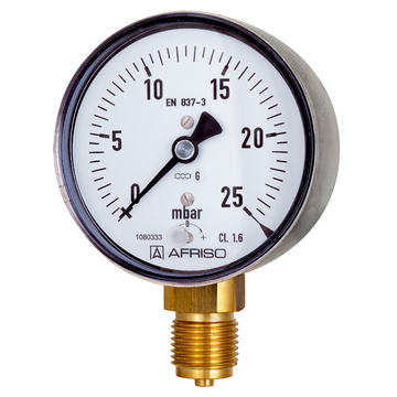 Afriso Standard capsule pressure gauges Type D3