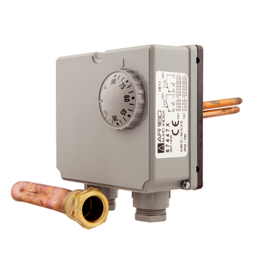 AFRISO Gehäuse-Doppelthermostat GDT/8HR 0/90C - 0/90C, Schaftlänge: 100mm SAR 73970