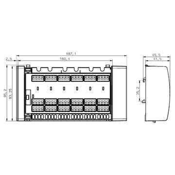 AFRISO Einzelraum-Temperaturregelung CosiTherm® Basic Regelklemmleiste WB 10 D – Draht