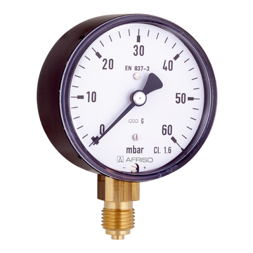 Afriso Standard capsule pressure gauges Type D2