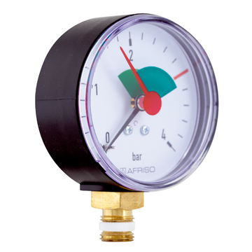Afriso Bourdon tube pressure gauge HZ for heating/plumbing