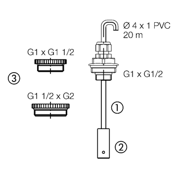 AFRISO Montagesatz Pneumofix Typ 2 BEF 990