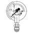 Afriso Rohrfeder-Manometer für Reinstgasanwendungen Typ D3