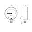AFRISO Thermo-Manometer TM 80 20/120C 0/4bar 1/2 radial mit Ventil BEF 15330 15340 15350