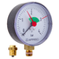 AFRISO Heizungsmanometer HZ 80 0/4bar 1/4 mit PTFE-Dichtring radial Kl.2,5 mit Ventil,EK SAL 15630