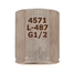 AFRISO Spannmuffe DIN 16283 G1/2 links x G1/2, Edelstahl 316Ti VOR 94550