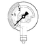 Afriso Rohrfeder-Manometer mit Schraubringgehäuse Typ D1