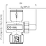 AFRISO Manometer-Druckknopfhahn Rp1/2 Muffe x Muffe, MOP5, Messing vernickelt BEF 98680