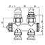 AFRISO Thermostat-Kombiblock Vario-DP Durchgang G1/2IG BEF 95320