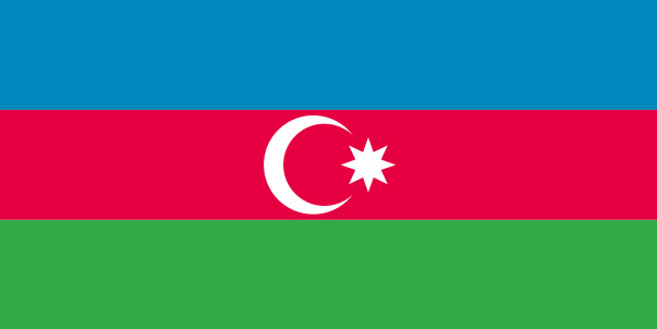 Azerbaidschan Flagge