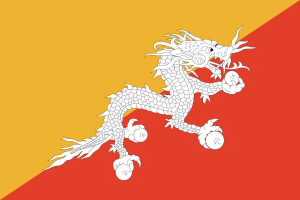 Bhutan Flagge