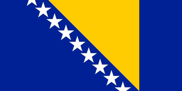 Bosnien u. Herzegowina Flagge
