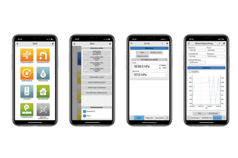 App EuroSoft® live zur Messwertanzeige von CAPBs®-Sensormodulen